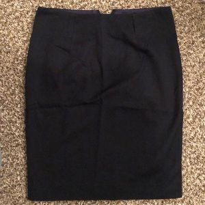 Black A-line skirt